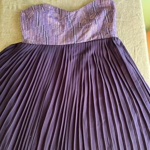 Flowy Blue Floor Length Dress